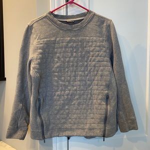 Lululemon quilted gray sweatshirt double zipper 8